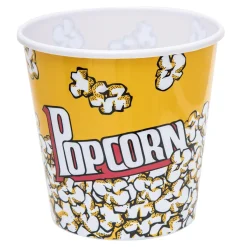 Dzieci Przechowywanie|Pojemniki Na Żywność^Wiaderko na popcorn i przekąski żółte 2,8 l