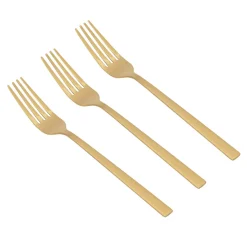 Kulig Sztućce^Widelec złoty PIANO GOLD, kpl 3 szt.