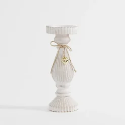 Sale inny Świecznik na jedną świecę biały 27 cm
