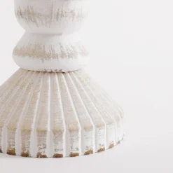 Sale inny Świecznik na jedną świecę biały 27 cm