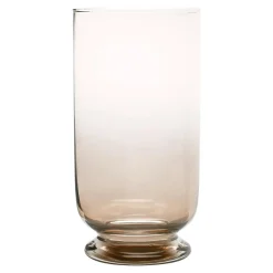 New Wrześniak Świecznik szklany PLAMA OMBRE topaz 23 cm