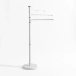 inny Akcesoria Łazienkowe|Akcesoria Łazienkowe^Wieszak na ręczniki stojący biały 90 cm