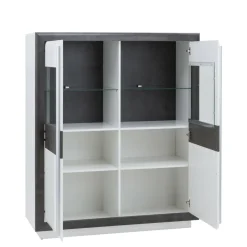 FORTE Witryna CANNE NEW 2DS CQNV622B z oświetleniem