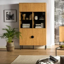 Discount inny Witryna do salonu dąb baltic MOND