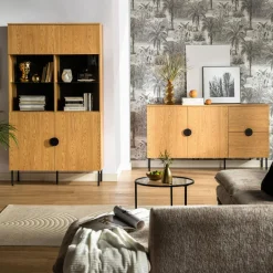 Discount inny Witryna do salonu dąb baltic MOND