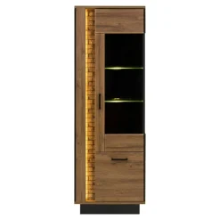 Furni Home Witryny^Witryna DORIAN prawa DN7 2D z oświetleniem