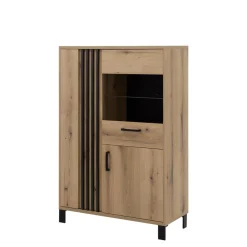 Clearance Furni Home Witryna z lamelami NOEL