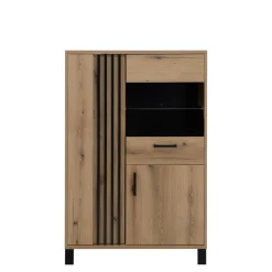Clearance Furni Home Witryna z lamelami NOEL
