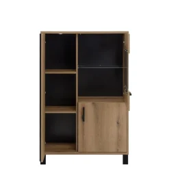 Clearance Furni Home Witryna z lamelami NOEL