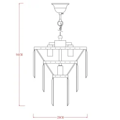 Zumaline Żyrandole|Lampy Wiszące^Żyrandol chrom AMEDEO 29 cm