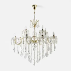 Zumaline Żyrandole|Lampy Wiszące^Żyrandol świecznikowy retro złoty CHATEAU 100 cm