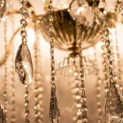 Zumaline Żyrandole|Lampy Wiszące^Żyrandol świecznikowy retro złoty CHATEAU 100 cm