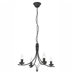 inny Żyrandole|Lampy Wiszące^Żyrandol wiszący retro czarny LUCY