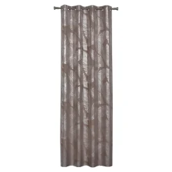 Firany, Zasłony I Akcesoria^Zasłona do salonu na przelotkach taupe VANUA 140x260 cm