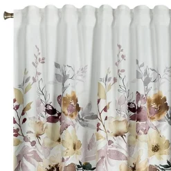 Discount Eurofirany Zasłona do salonu w kwiaty SENDI 140x270 cm