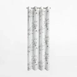 Hot Eurofirany Zasłona na przelotkach biało-srebrna SERMA 140x250 cm