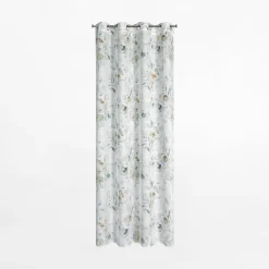 Sale Eurofirany Zasłona na przelotkach biało-niebieska SENA 145x250 cm