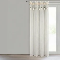 Outlet Eurofirany Zasłona na szelkach naturalna GRETA 135x250 cm