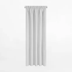Eurofirany Firany, Zasłony I Akcesoria^Zasłona na taśmie srebrna SUZAN 135x270 cm