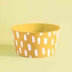 Clearance inny Zestaw 4 misek plastikowych żółty 750 ml