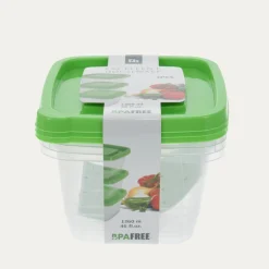 inny Pojemniki Na Żywność^Zestaw 3 pojemników plastikowych 1360 ml