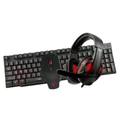 PLATINET S.A. Akcesoria Gamingowe^Zestaw gamingowy 4w1 - mysz + podkładka + klawiatura + słuchawki VG4IN1SET01 VARR