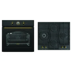 Best Gorenje Zestaw czarny CLASSICO – piekarnik i płyta gazowa