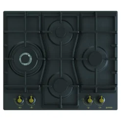 Gorenje Piekarniki|Zestawy Agd^Zestaw retro czarny CLASSICO – piekarnik, płyta gazowa, okap