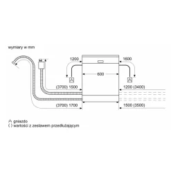 BOSCH Zmywarki^Zmywarka do zabudowy 60 seria 4 SMH4HVX00E